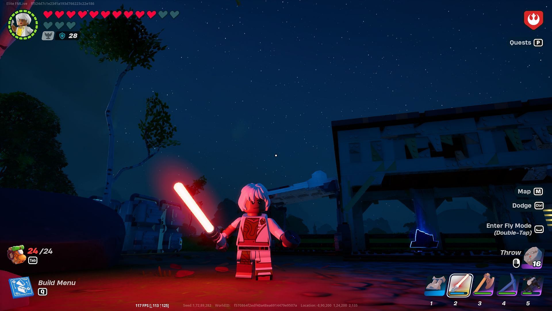 lightsaber in LEGO Fortnite