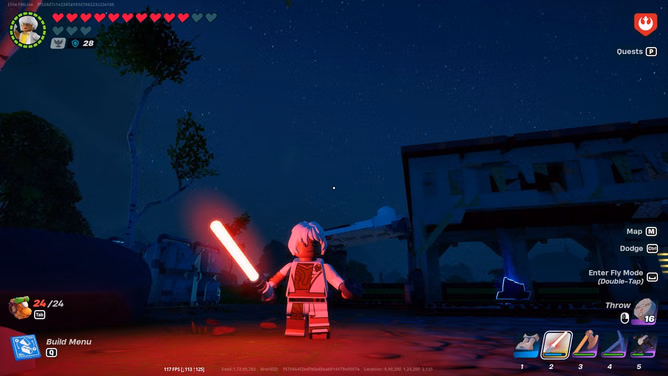 How to get Lightsaber in LEGO Fortnite