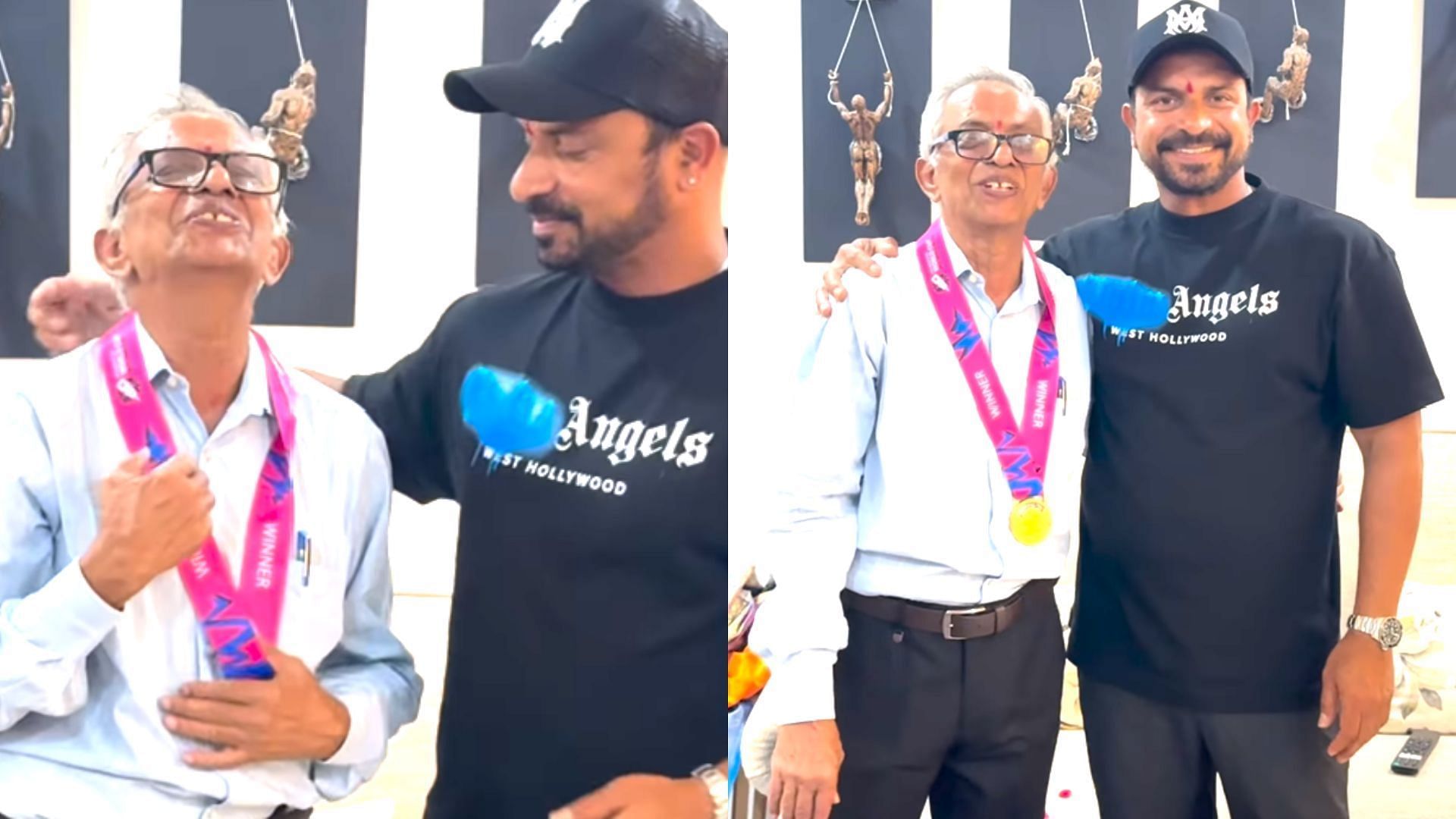 Snippets from T Dilip dedicating his winner