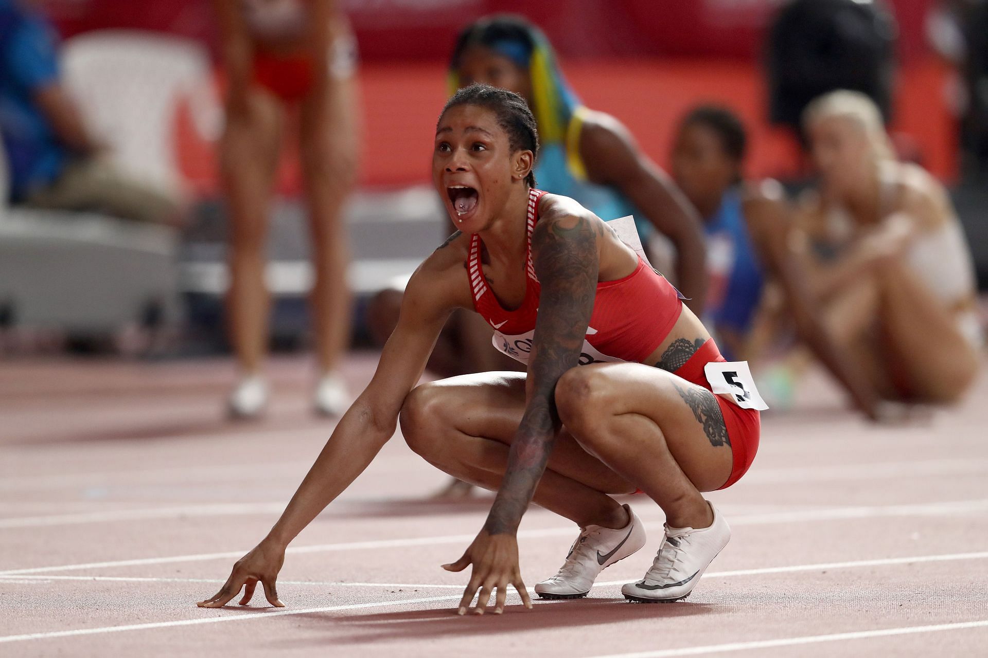 Salwa Eid Naser at the 17th IAAF World Athletics Championships Doha 2019