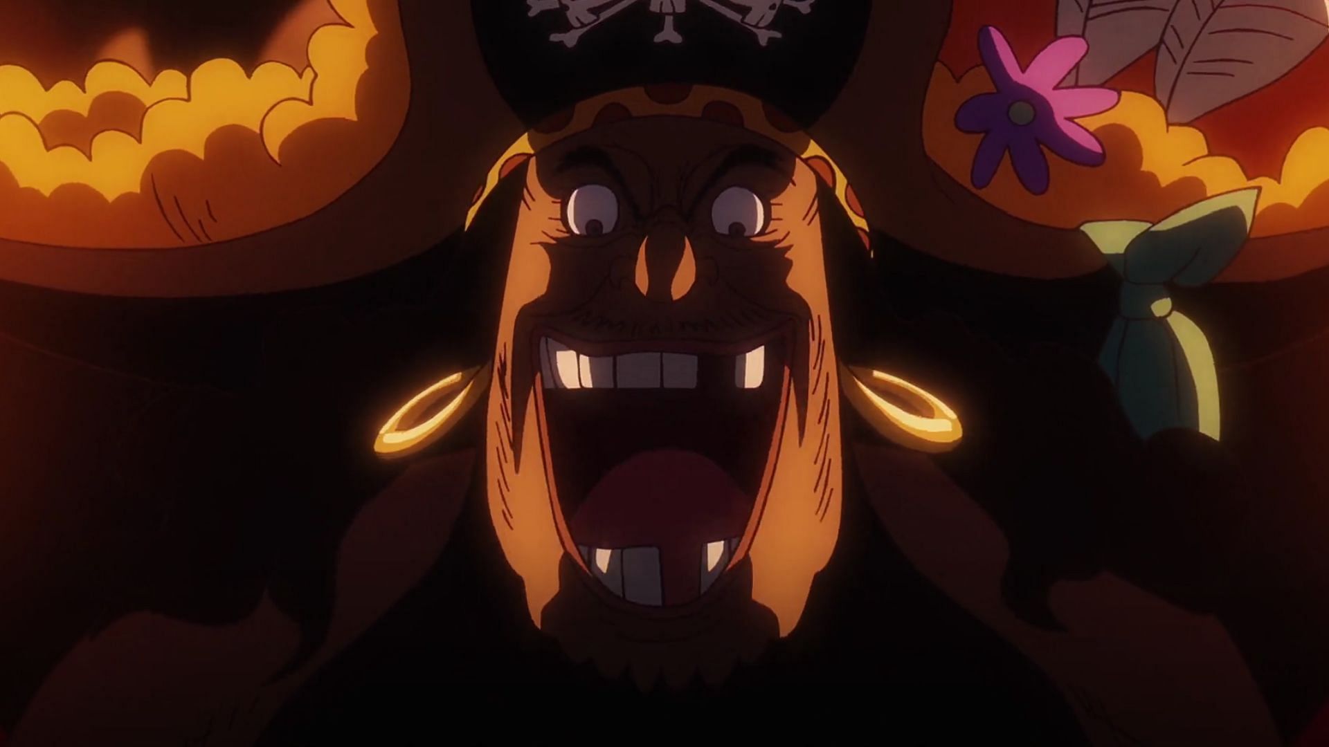 Blackbeard as seen in the One Piece episode 1113 (Image via Toei)