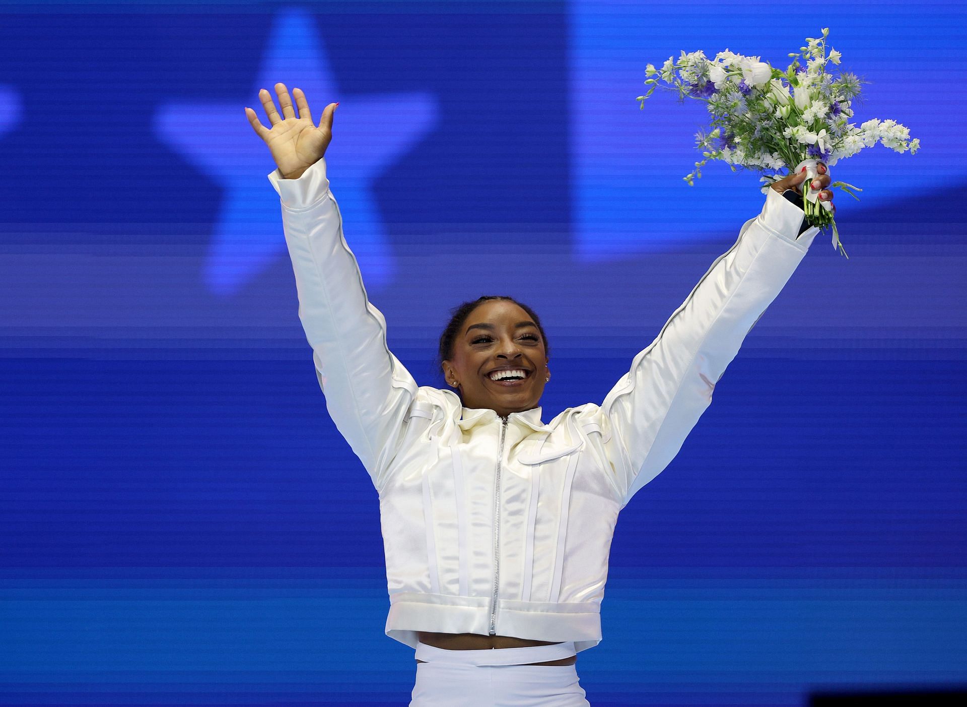 Simone Biles at the 2024 U.S. Olympic Team Trials (Image via Getty)