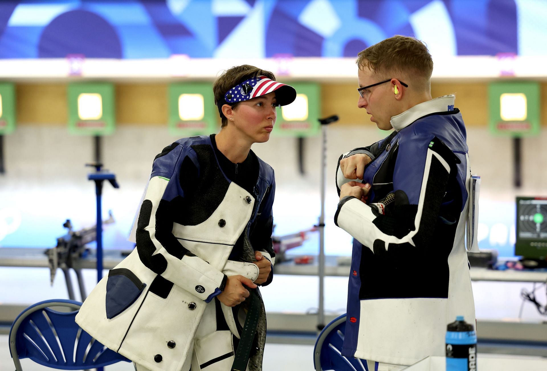 Sagen Maddalena and Ivan Roe at Chateauroux Shooting Centre in Chateauroux, France. (Photo by Getty Images)