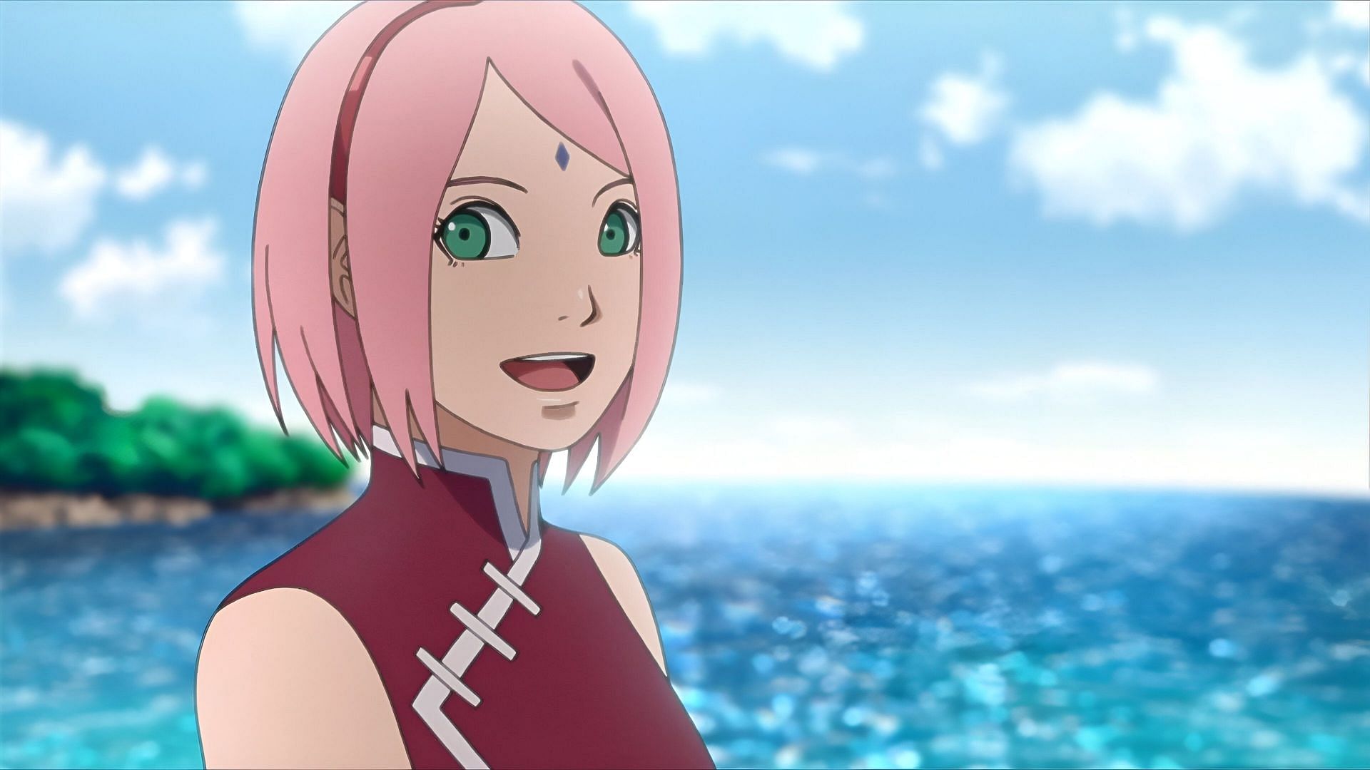 Sakura Haruno, as seen in the anime (Image via Studio Pierrot)