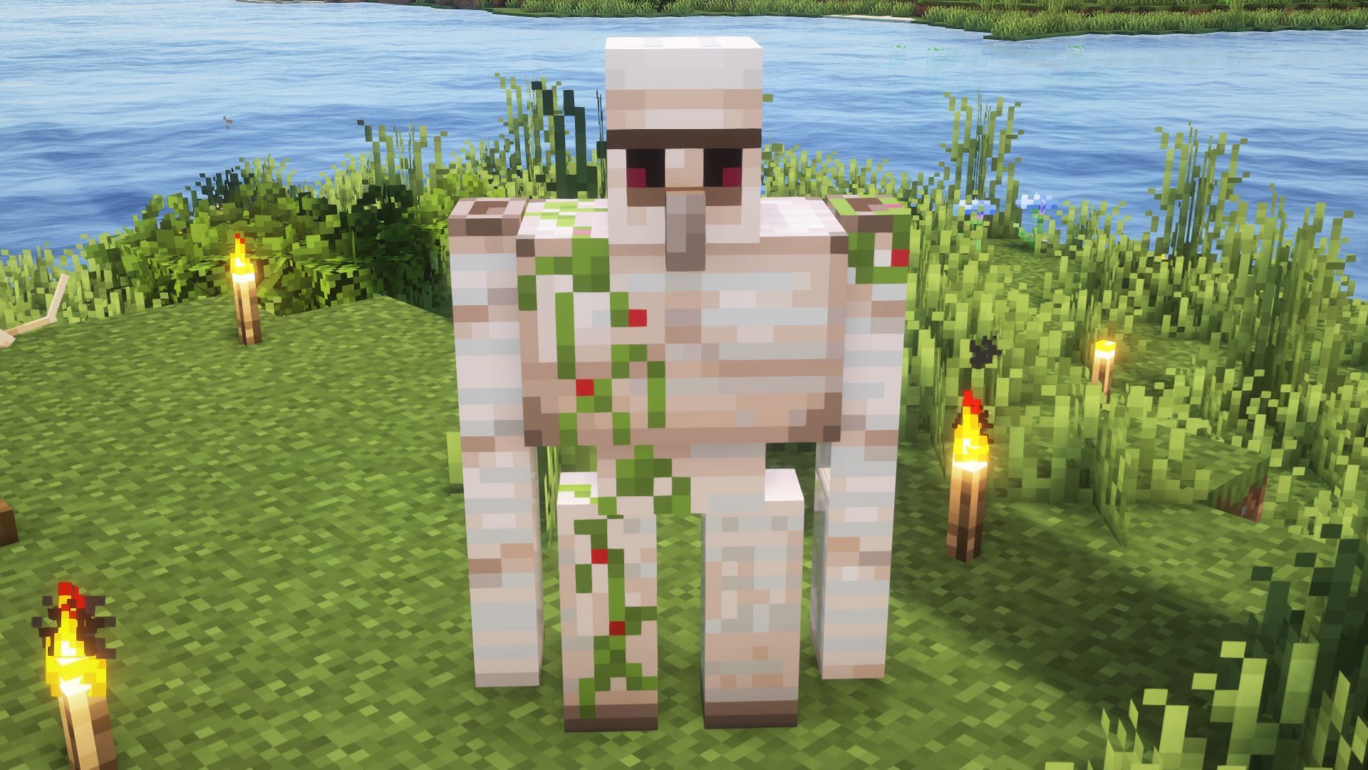 Iron golems are quite expensive to make manually (Image via Mojang)