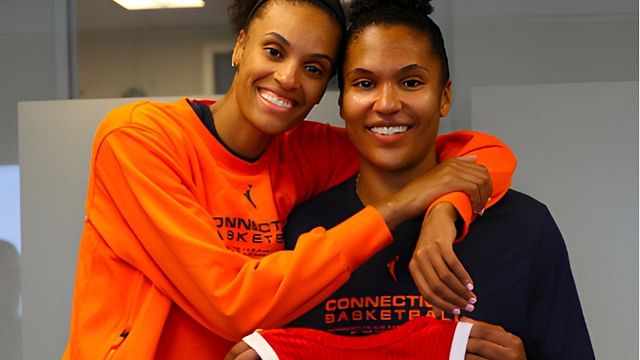 Macedonia&rsquo;s DeWanna Bonner reps fianc&eacute;e Alyssa Thomas&rsquo; #14 Team USA jersey ahead of Japan clash [Credit: USA Basketball IG handle]