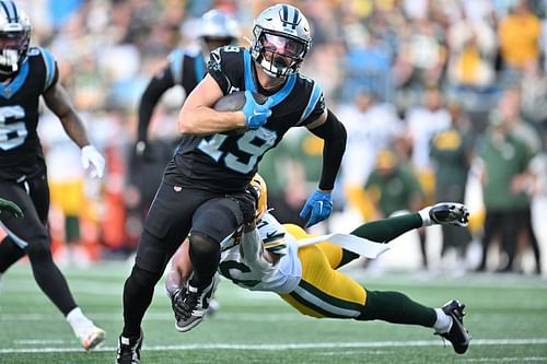 Adam Thielen during Green Bay Packers vs. Carolina Panthers