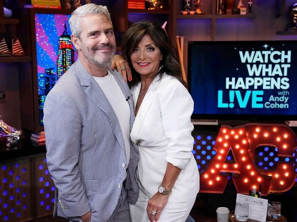 Kathy Wakile and Andy Cohen from Watch What Happens Live with Andy Cohen (Image via Instagram/@kathywakile)