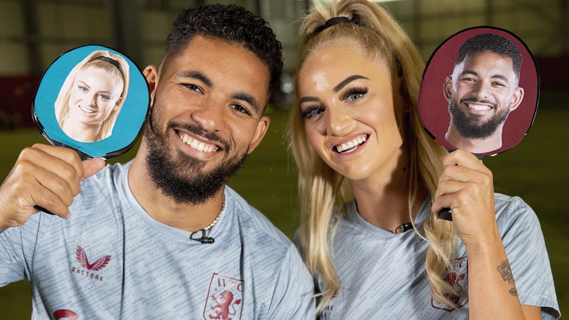 The two had first met and started dating in 2021 (Image via Aston Villa Football Club/YouTube)