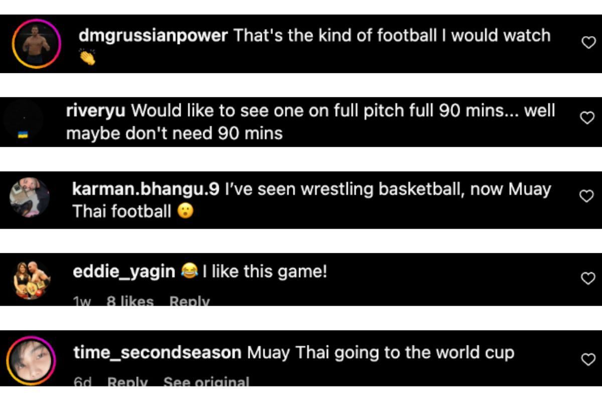 Screenshot of fans&#039; comments