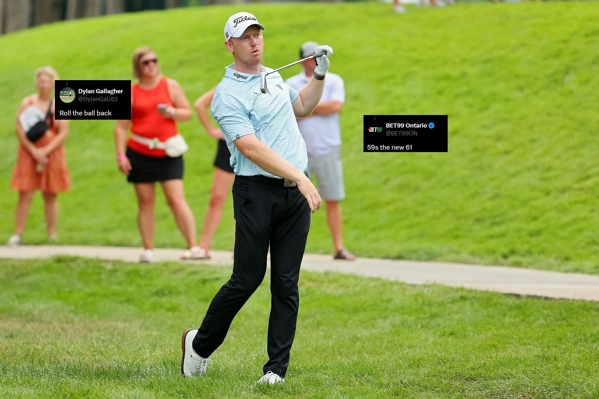 Hayden Springer shoots 59 in the first round of the John Deere Classic (Image via getty)