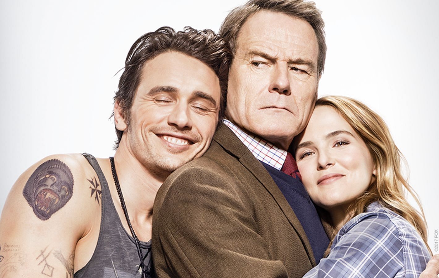 James Franco, Bryan Cranston, and Zoey Deutch (Image via Facebook/Why Him?)