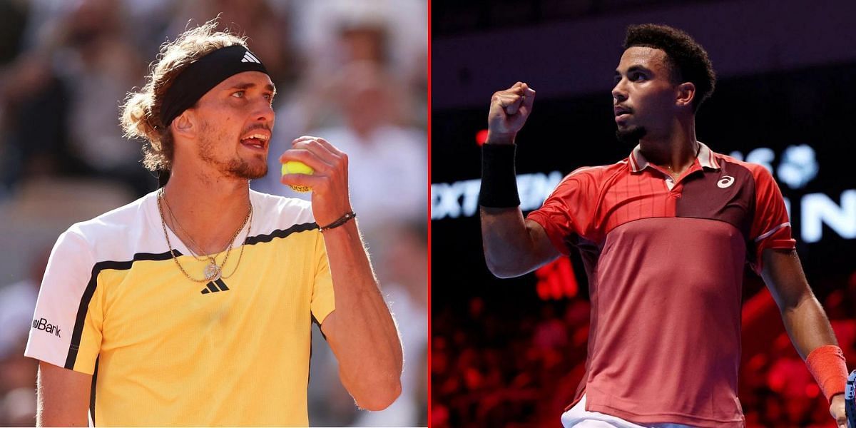 Alexander Zverev (L) Arthur Fils (R). (Source: GETTY)