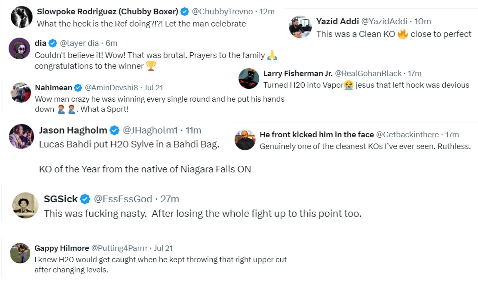 Screenshot of fan reactions to DAZN Boxing&#039;s post on X