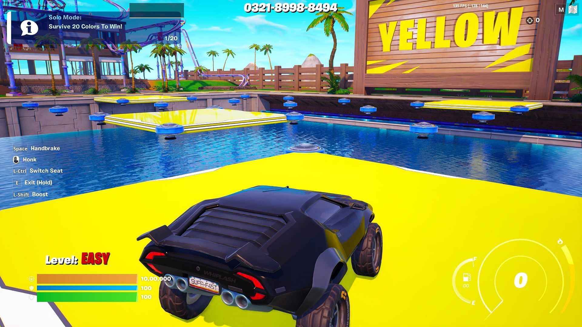 This car-based mode is a unique take on the classic game mode of death runs (Image via Epic Games)