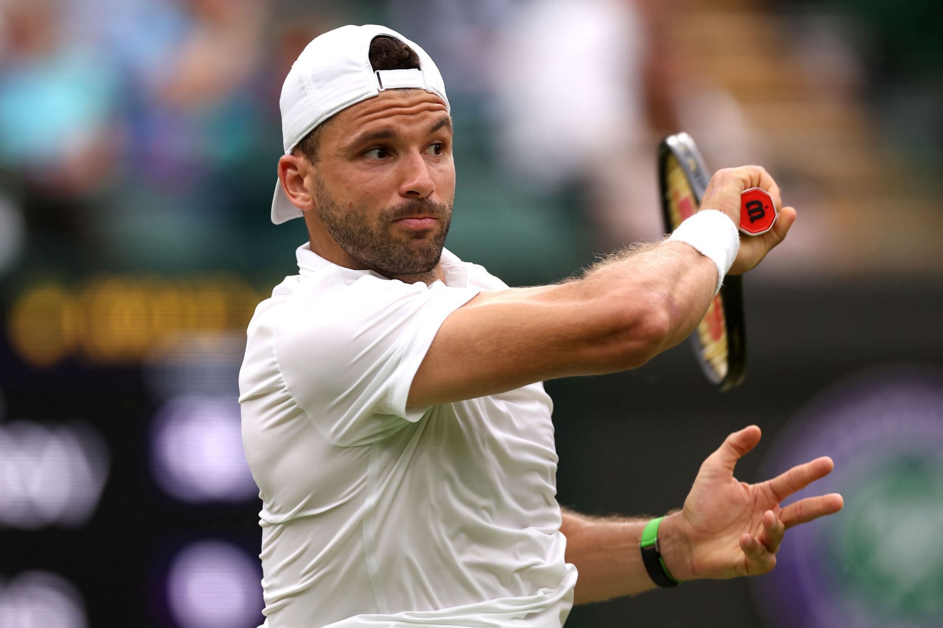 Grigor Dimitrov at the 2024 Wimbledon. (Photo: Getty)