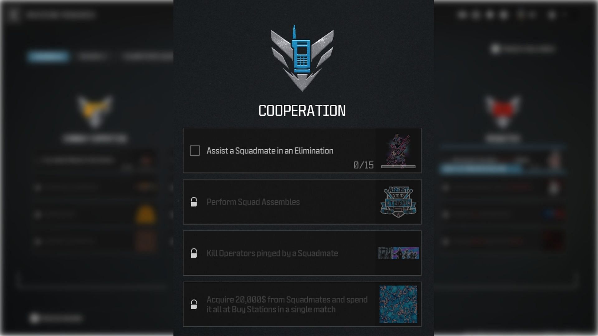 Cooperation challenges in WZ (Image via Activision)