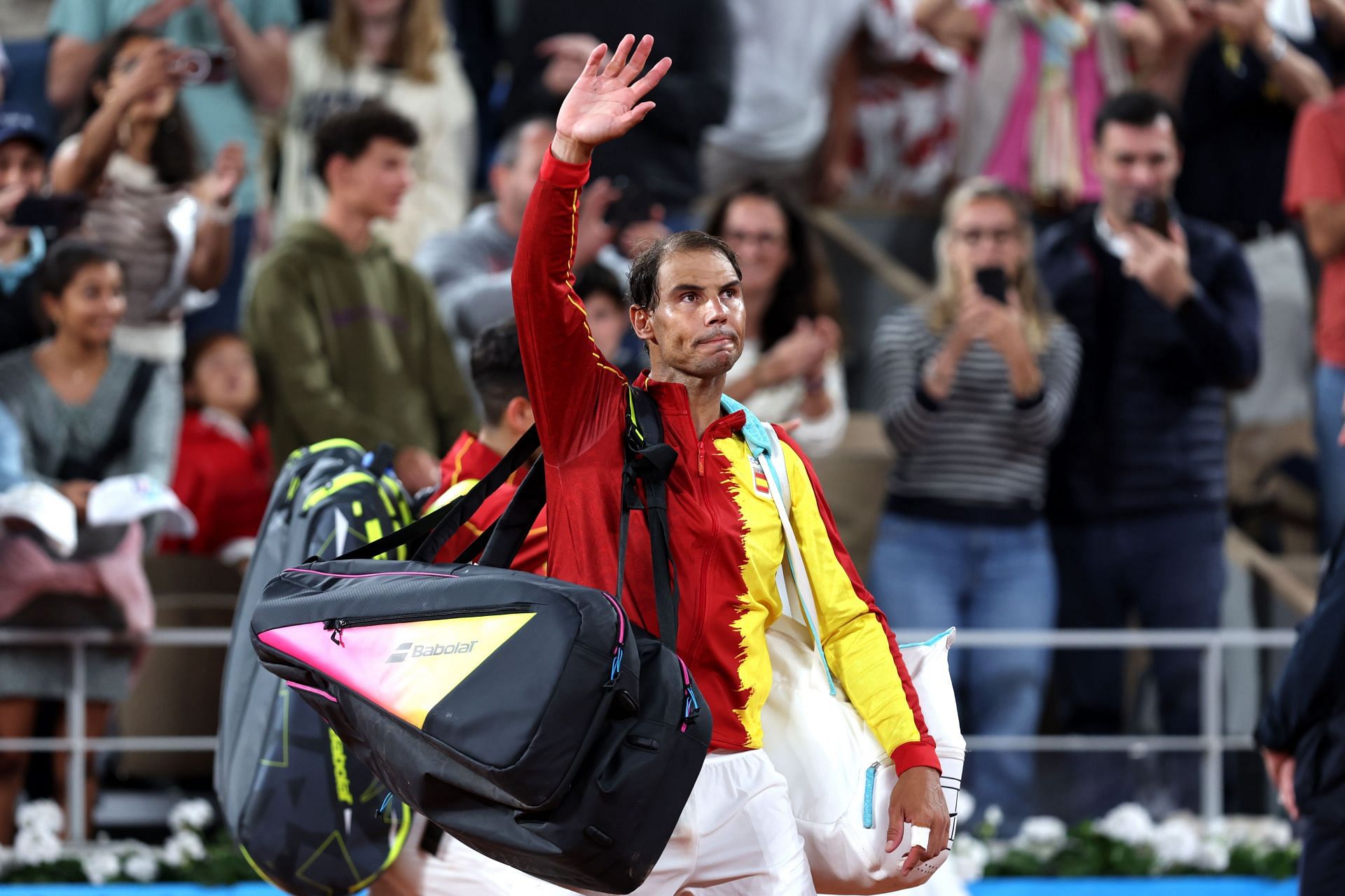 Rafael Nadal at the Paris Olympics (Image via Getty)