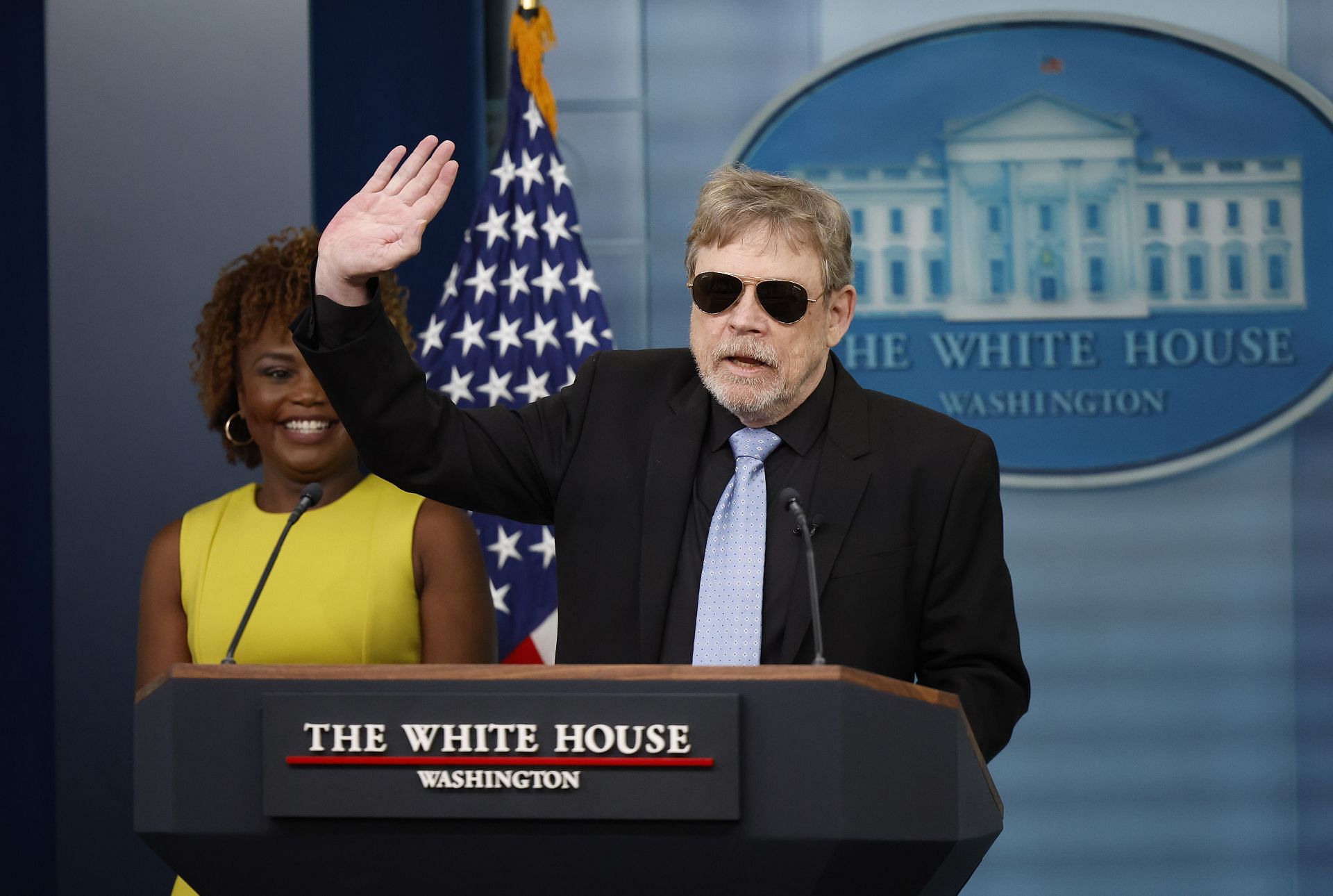 Actor Mark Hamill Visits The White House - Source: Getty