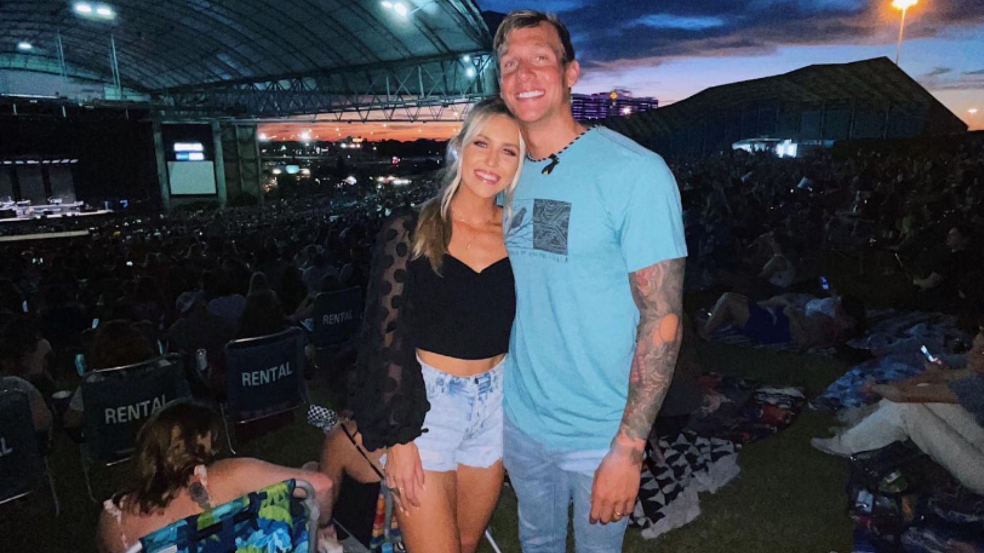 Caeleb Dressel and his wife Meghan Dressel (Image via Meghan