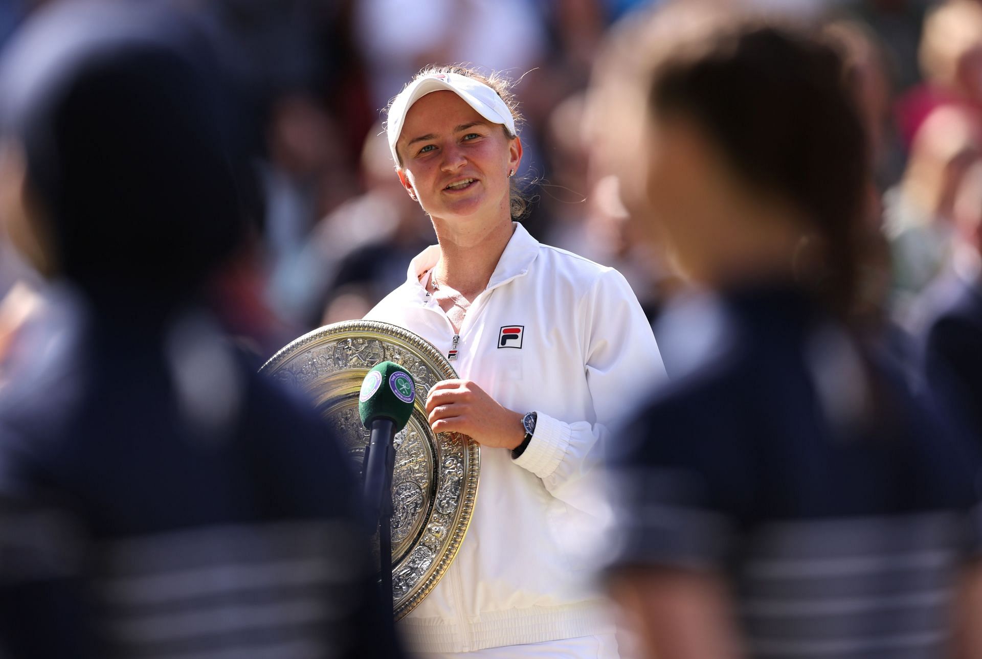 Barbora Krejcikova with the trophy the 2024 Wimbledon Championships (IMAGE: GETTY)