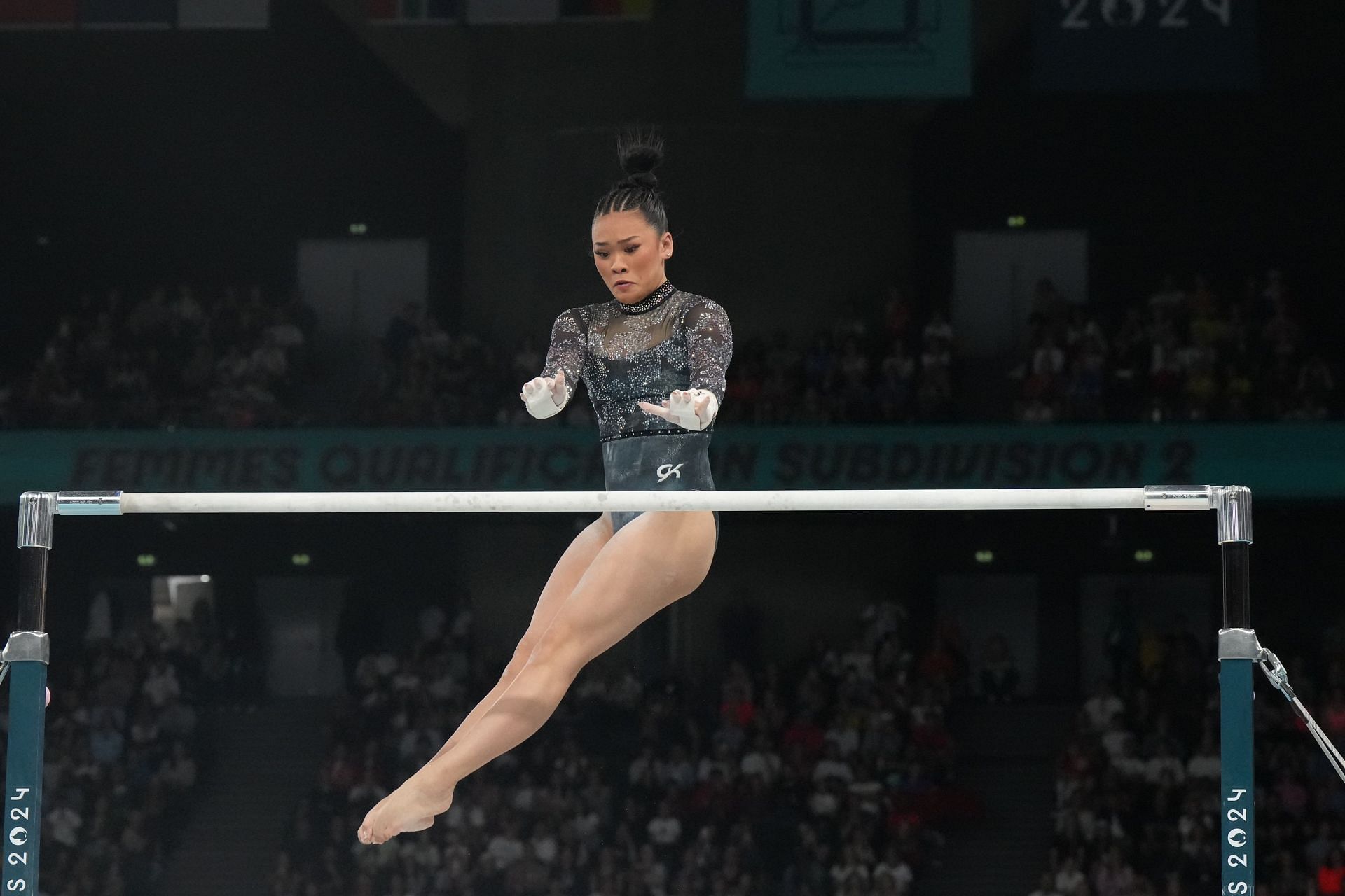 Suni Lee during the 2024 Paris Olympics (image via Getty Images)