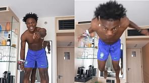 IShowSpeed dives onto camera to celebrate 27 million YouTube subscribers