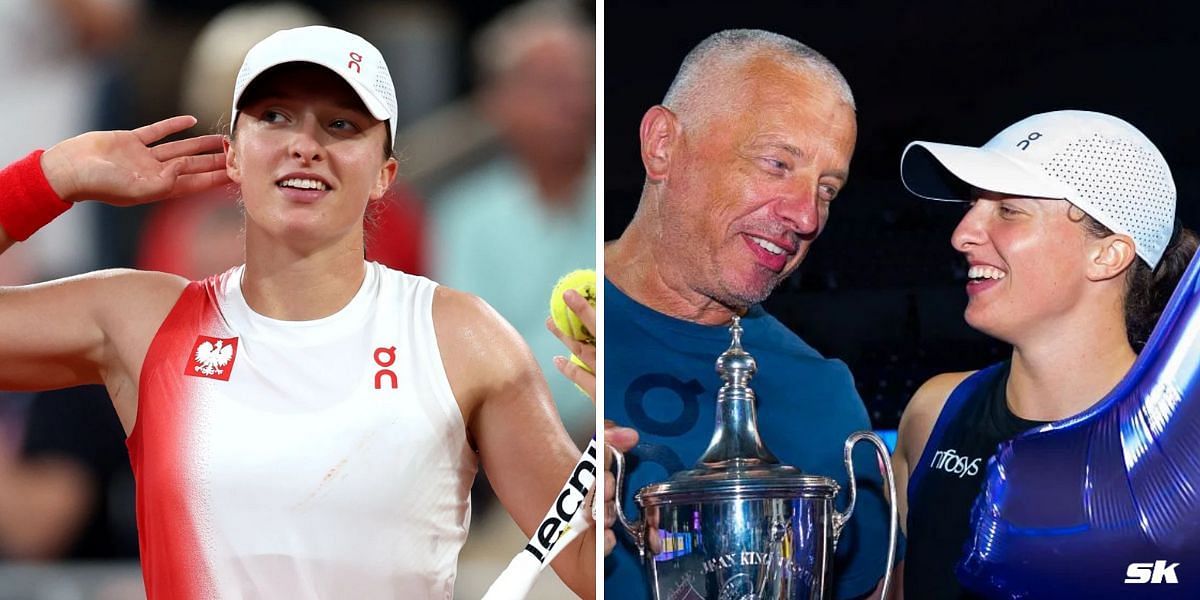 Iga Swiatek and father Tomasz Swiatek (Pictures: Getty)