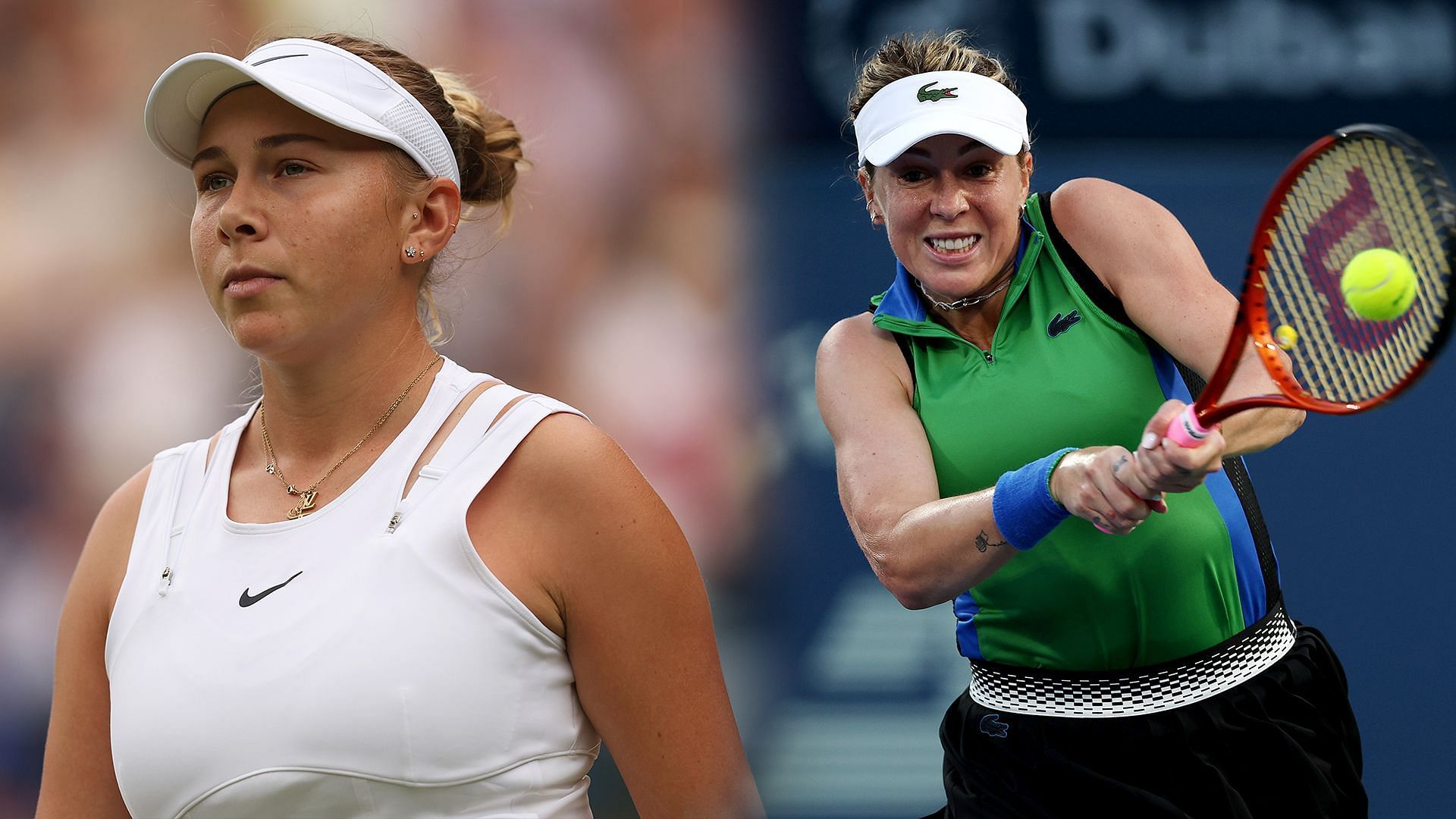 Amanda Anisimova (L) and Anastasia Pavlyuchenkova (Images: Getty)