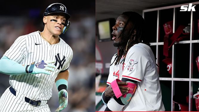 "Elly Looks like a kid meeting his hero" - MLB fans buzz as Yankees captain Aaron Judge shares frame with Reds shortstop Elly De La Cruz