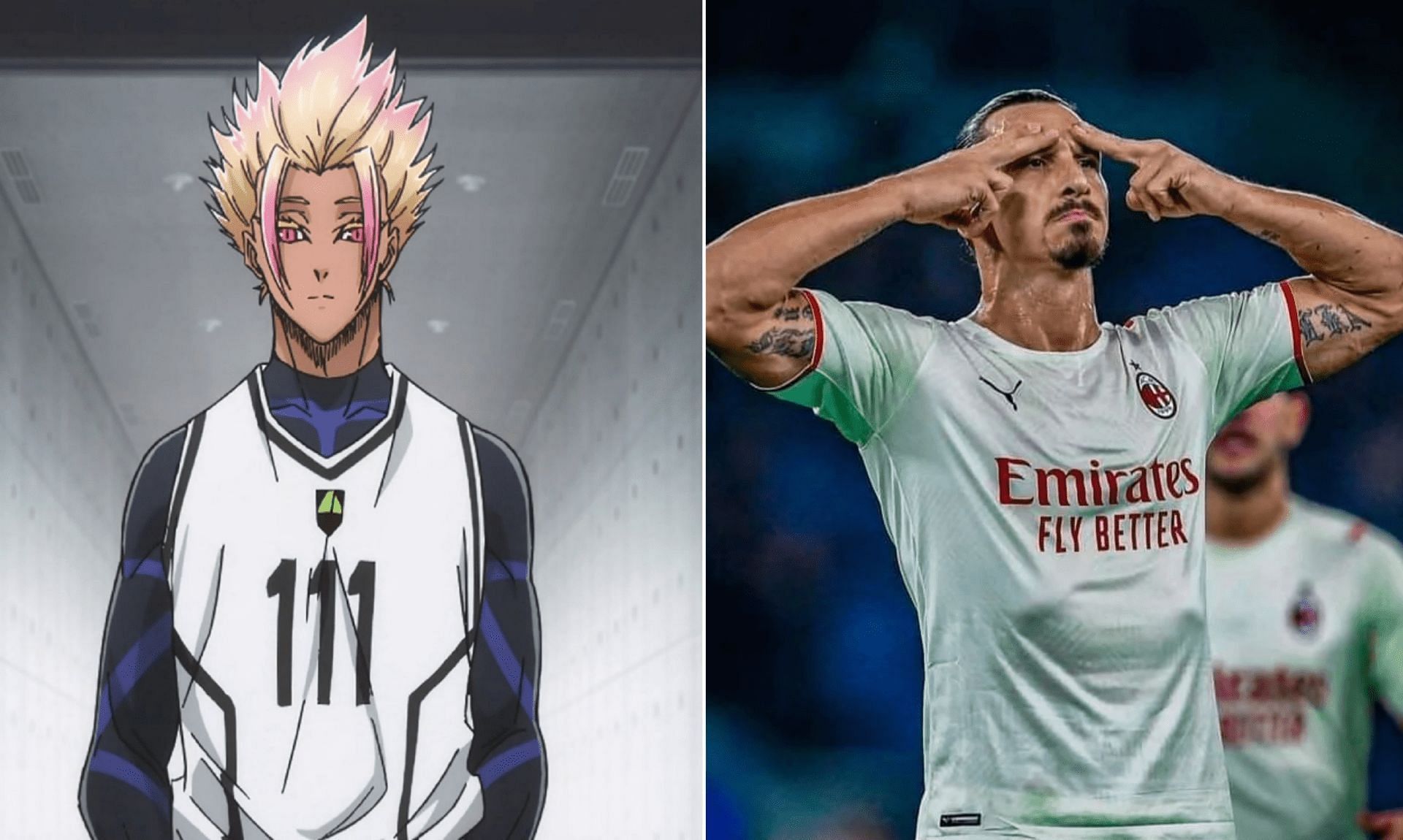 Shidou Ryusei is based off of Zlatan Ibrahimovic (Image via Sportskeeda)