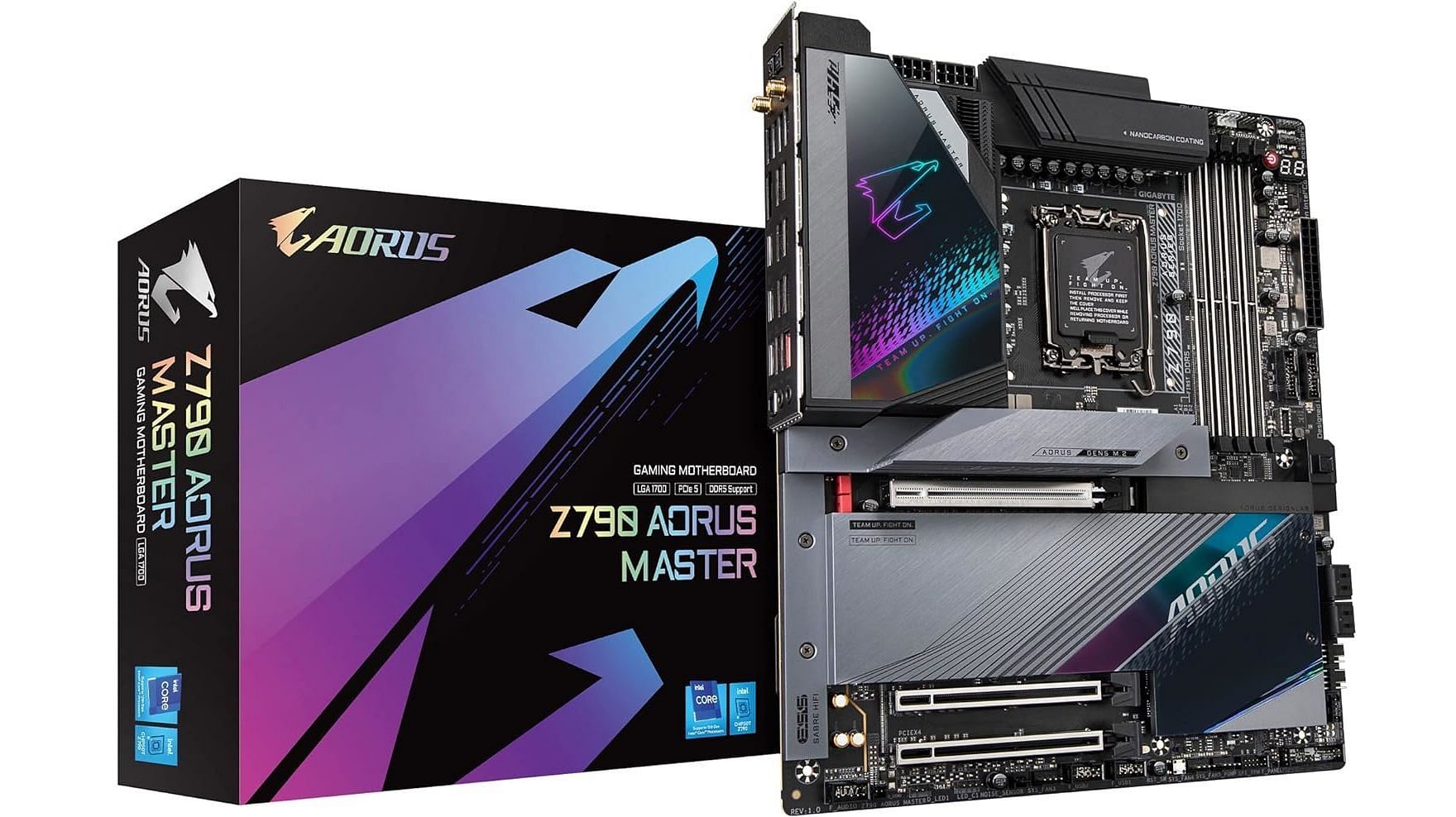 The GIGABYTE Z790 AORUS Master EATX Motherboard (Image via GIGABYTE, Amazon)