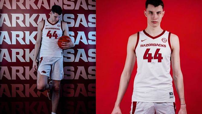 WATCH: Arkansas' Zvonimir Ivisic spends time with his brother during birthday