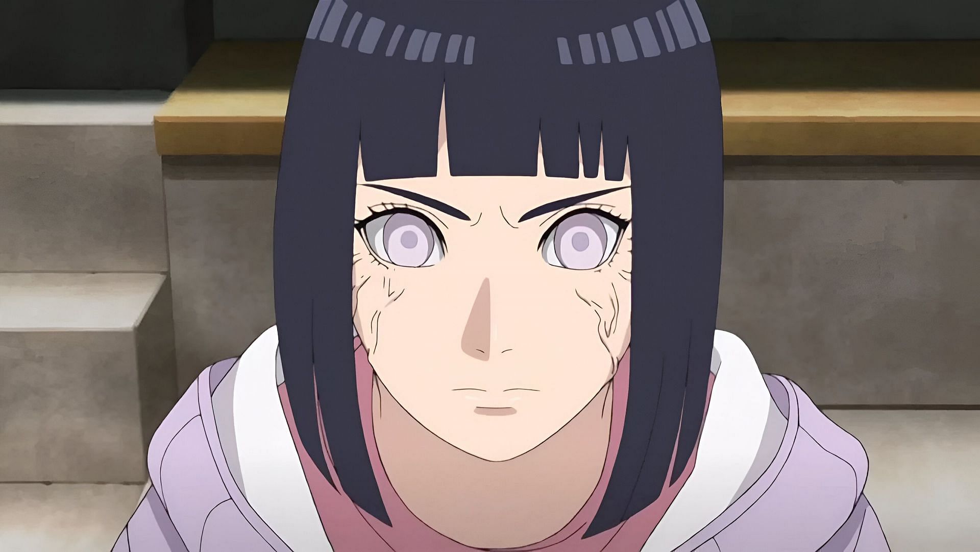 Hinata Hyuga, as seen in the anime (Image via Studio Pierrot)