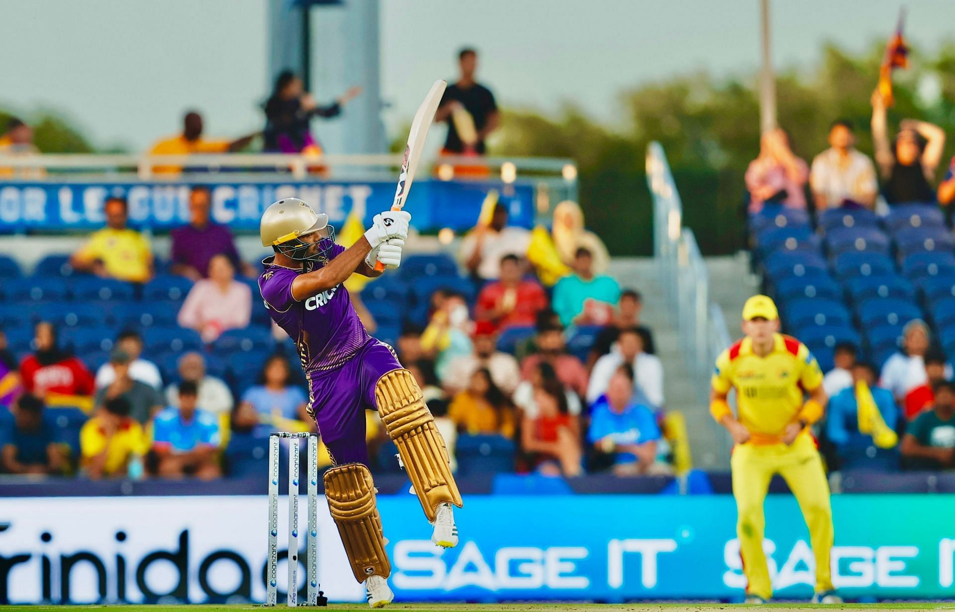 Unmukt Chand in action during LAKR vs TSK MLC 2024 clash. (Image: LAKR/X)