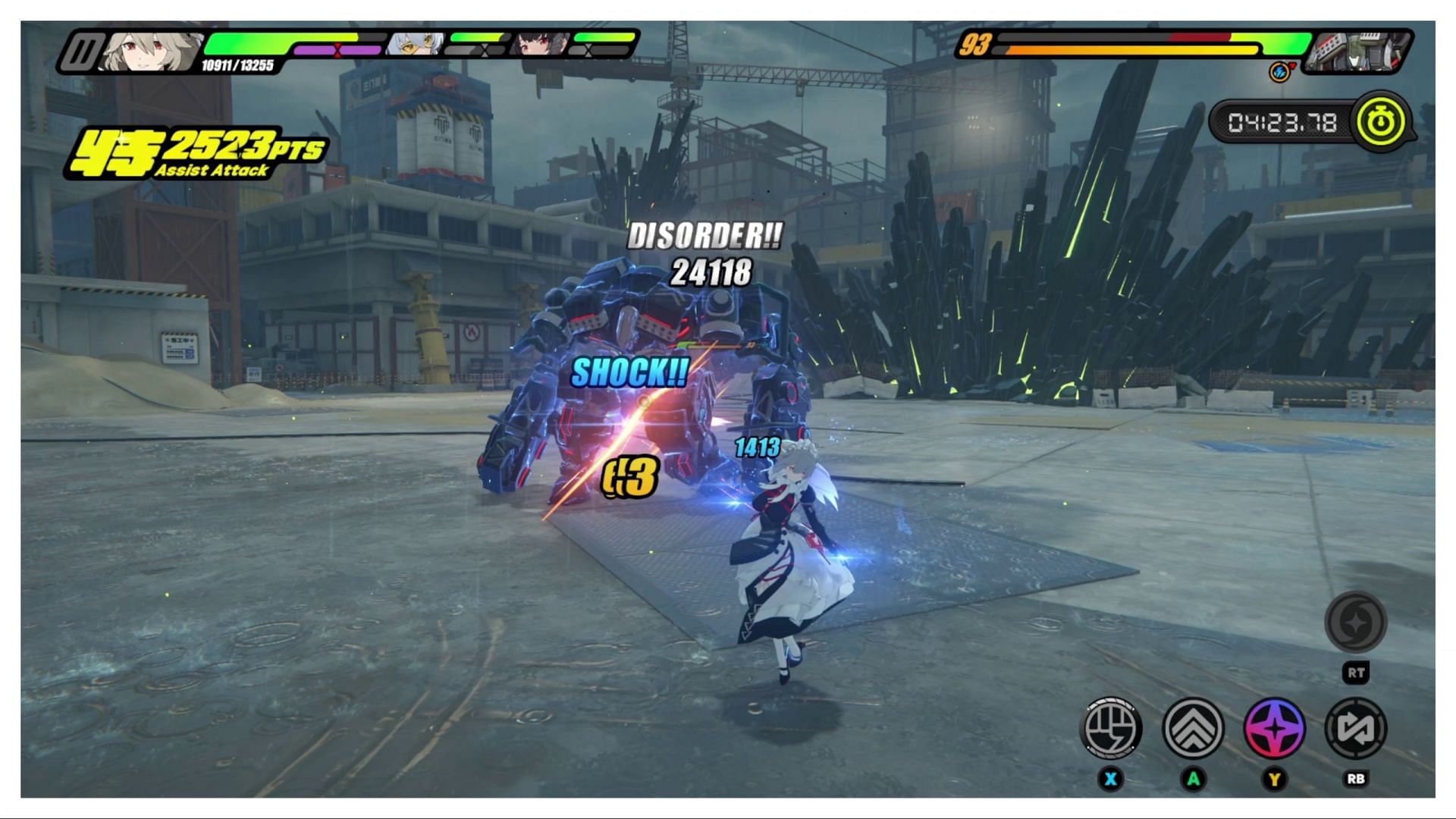 Disorder triggered on an enemy in Zenless Zone Zero (Image via HoYoverse)