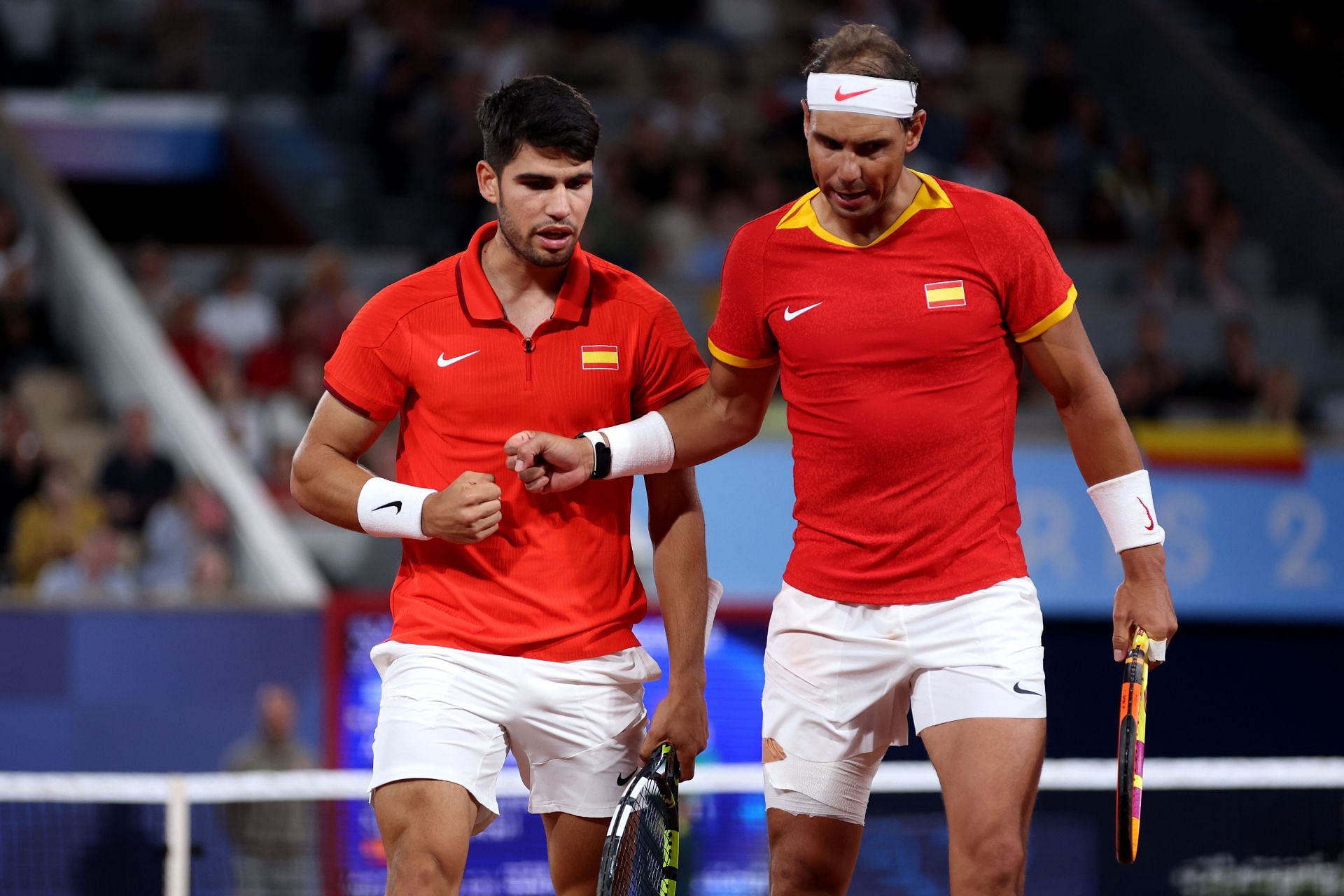 Rafael Nadal and Carlos Alcaraz at Olympic Games Paris 2024 (Source: Getty)