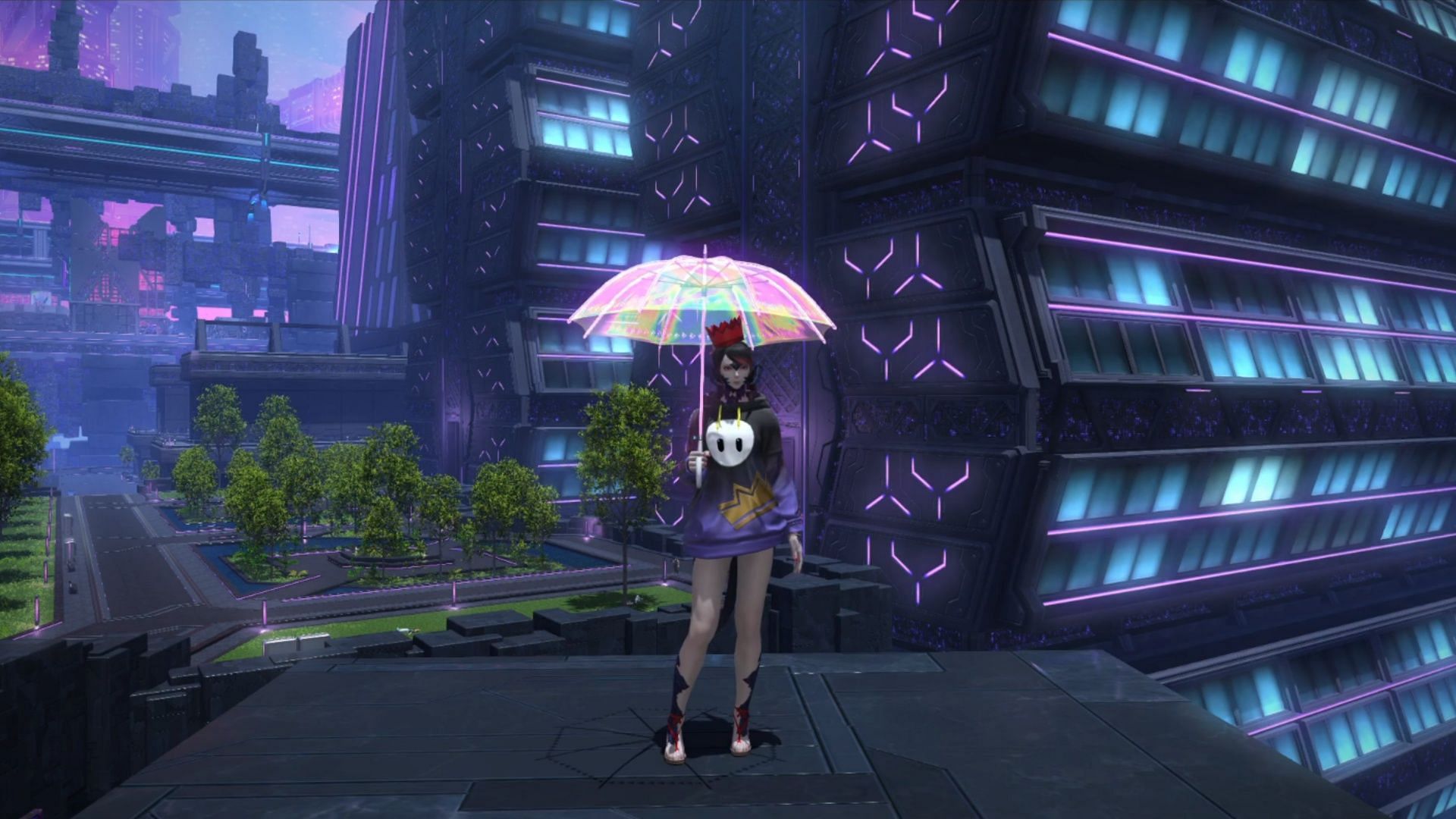 Final Fantasy 14 Neon Umbrella