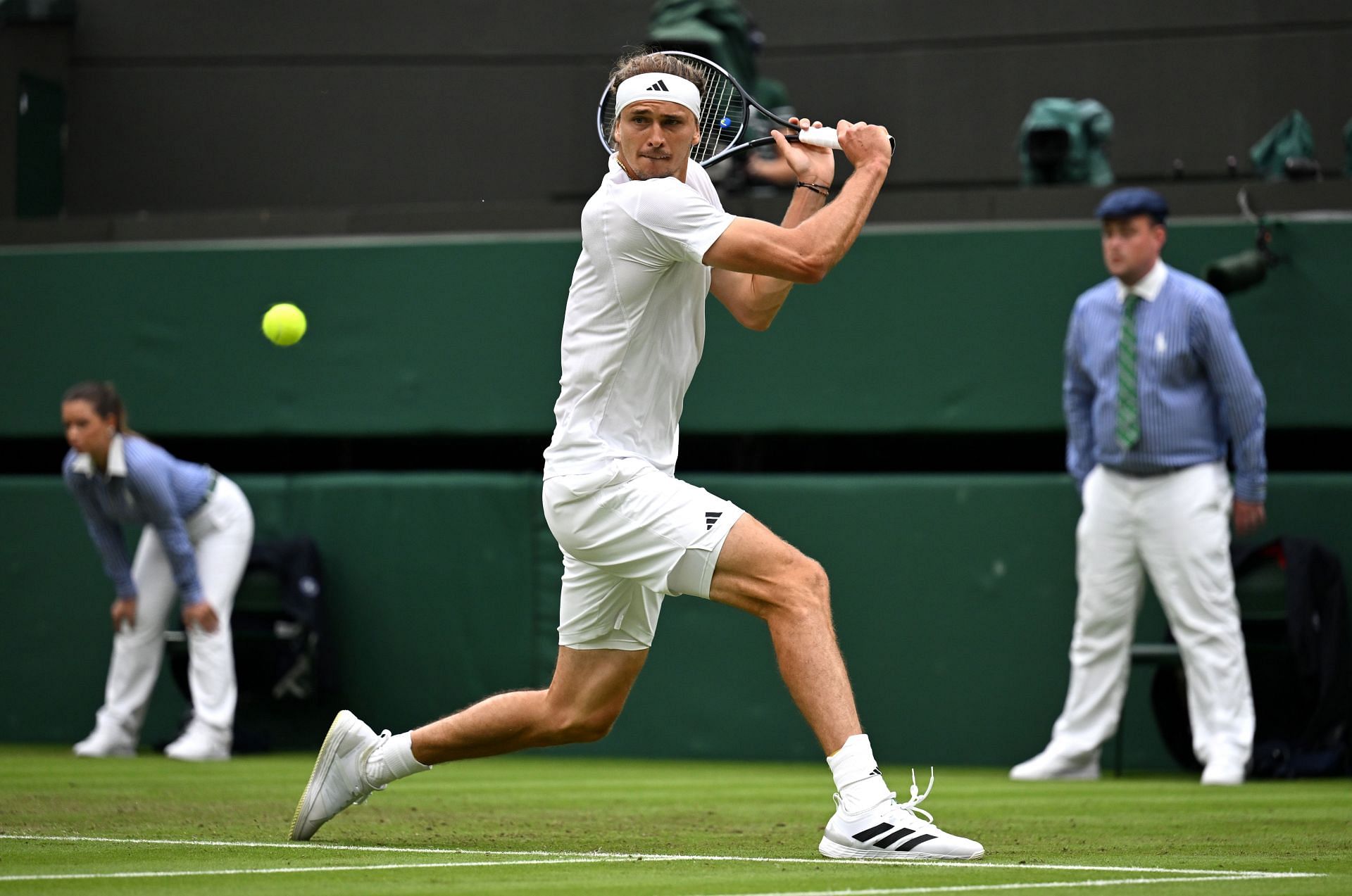 Alexander Zverev at the 2024 Wimbledon Championships