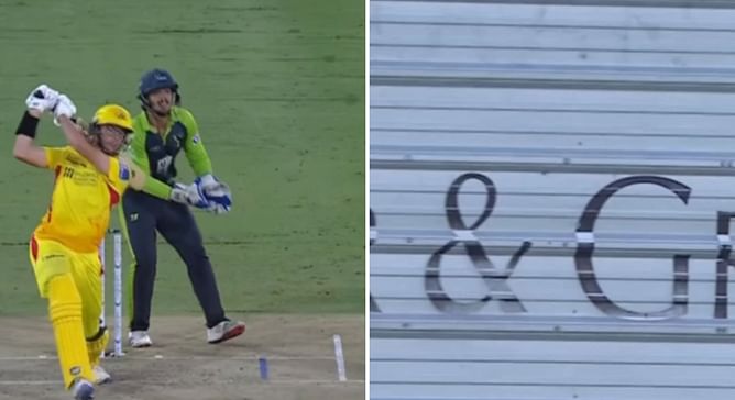 [Watch] Mitchell Santner hits a monstrous six on the stadium’s roof during TSK vs SOR MLC 2024 match