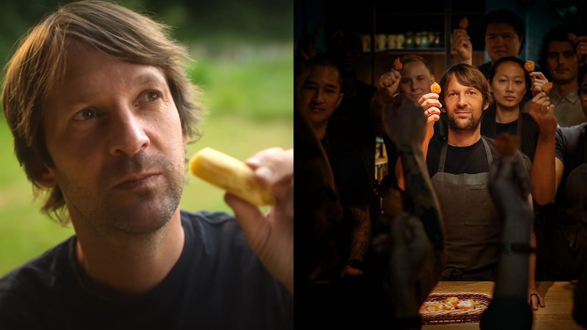 Stills of Ren&eacute; Redzepi (Image by Apple TV+, Image by @nomacph/Instagram)