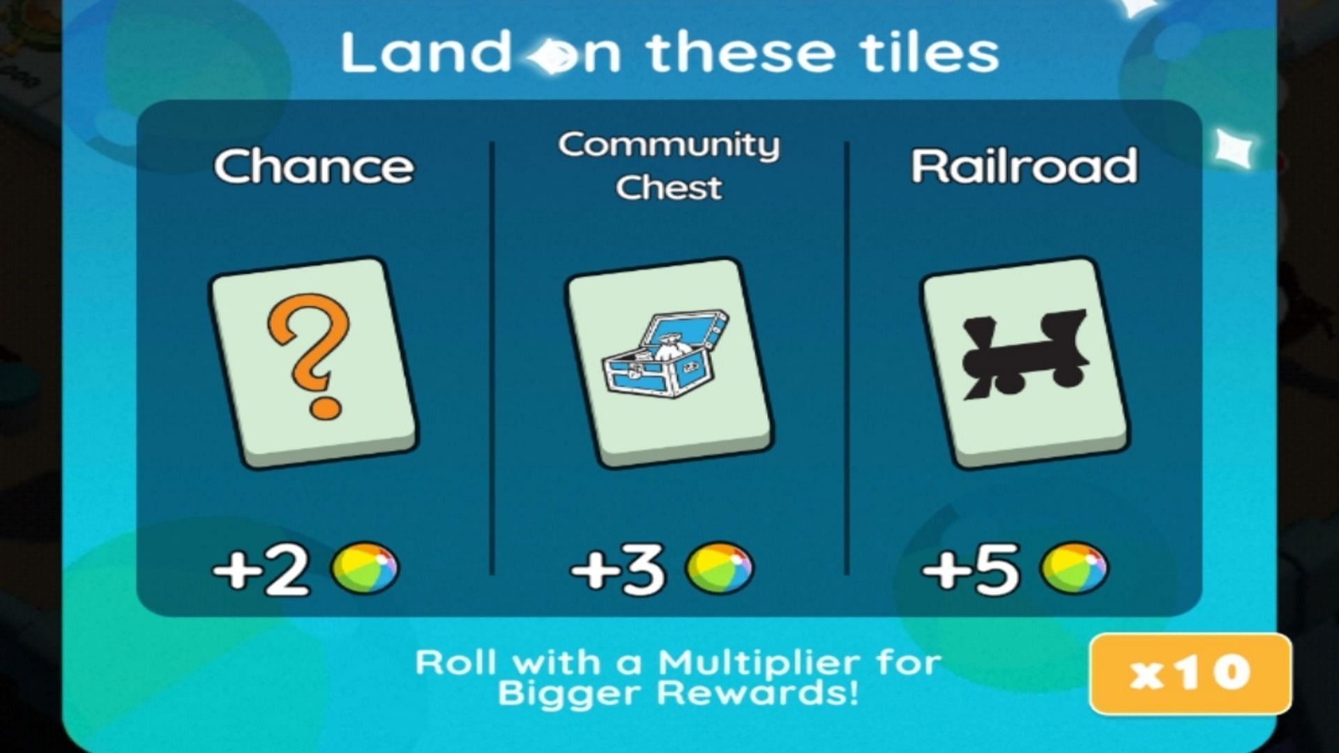 Land on specific tiles to earn points for the event (Image is from previous event) (Image via Scopely)