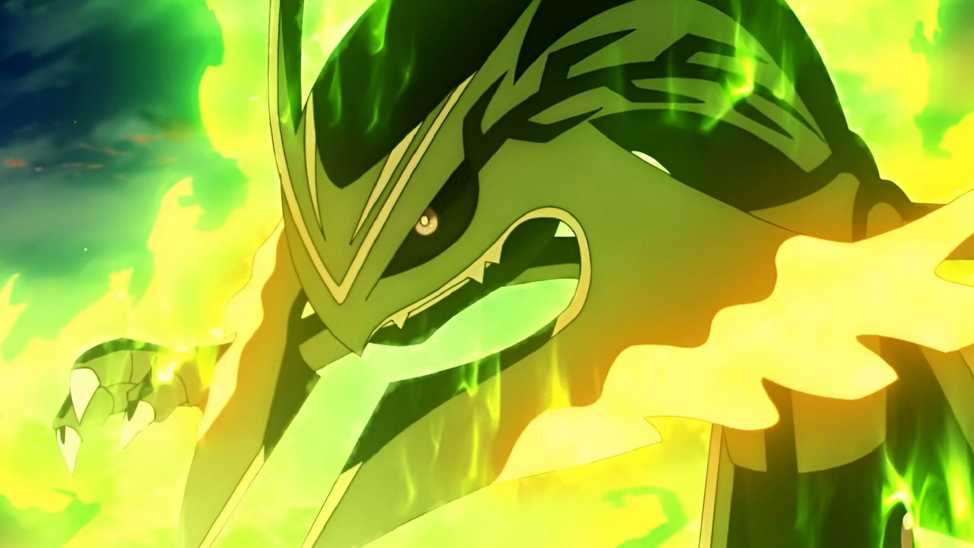 Mega Rayquaza is GO&#039;s ultimate Dragon and Flying-type fighter (Image via The Pokemon Company)