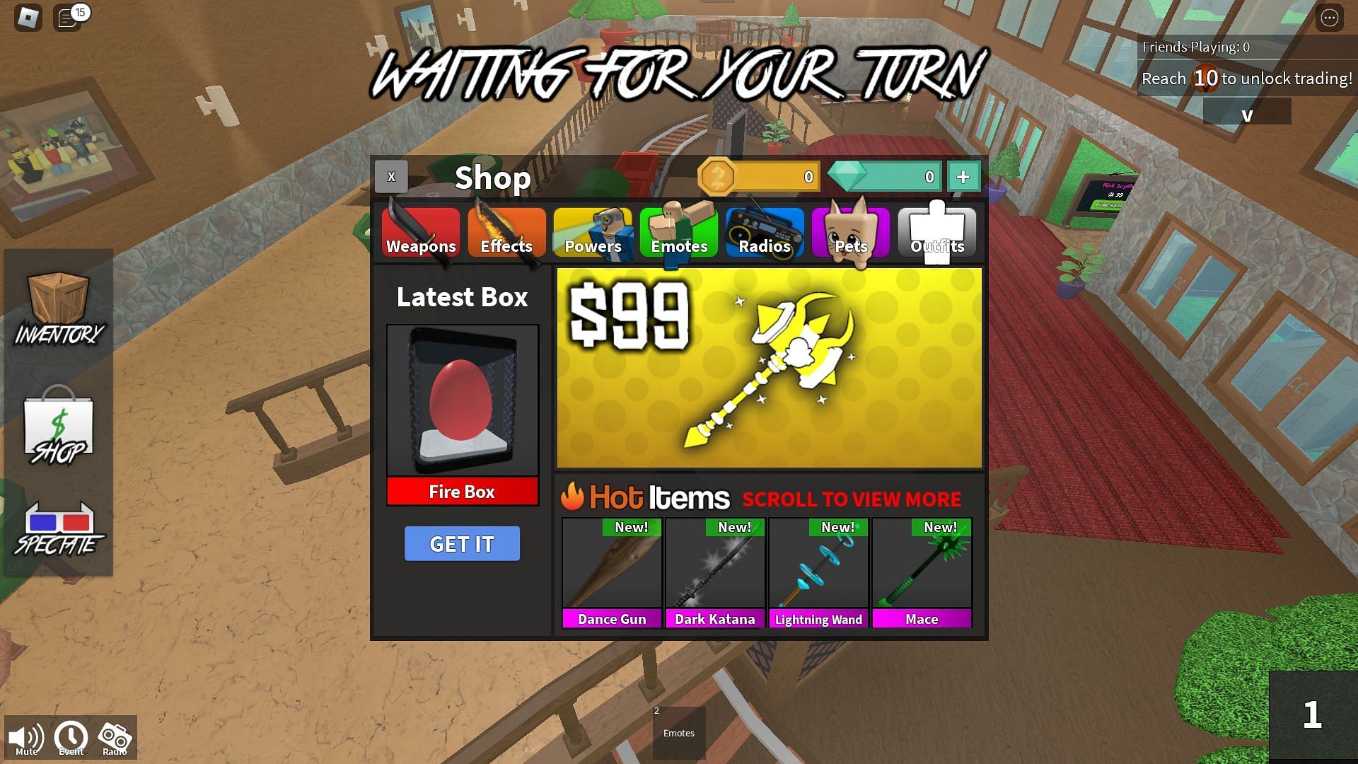 In-game shop (Image via Roblox)