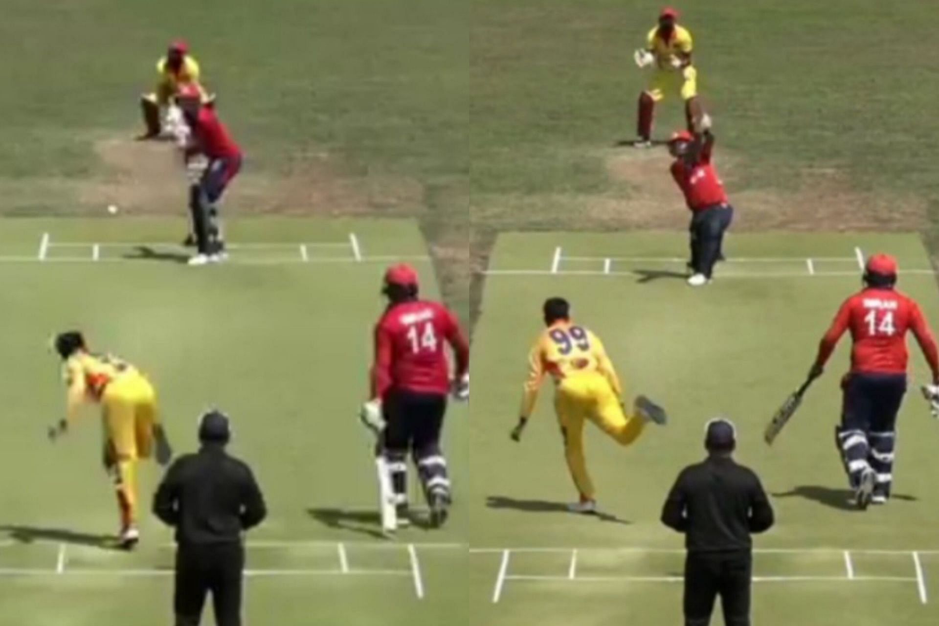 Austria pulls off a miraculous chase against Romania (Image via X/@EuropeanCricket)
