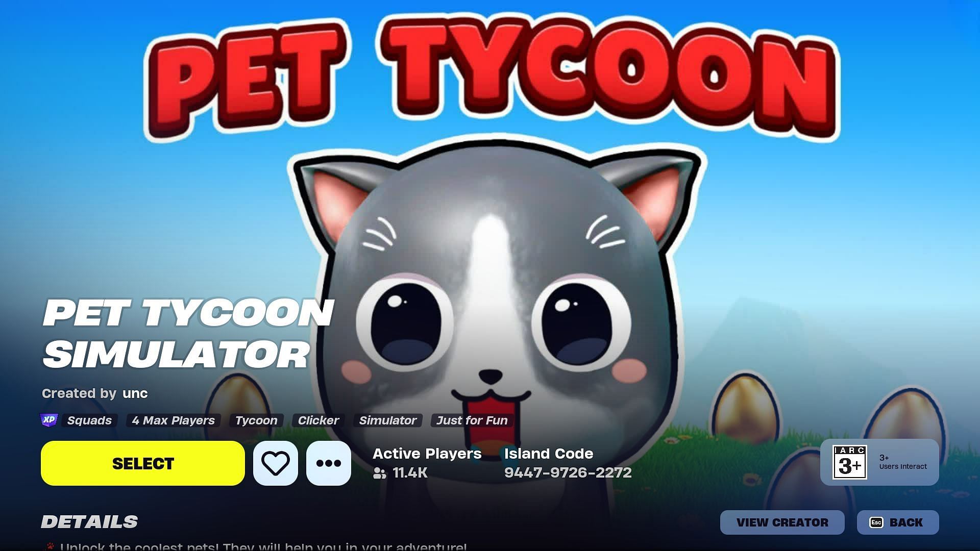 Pet Tycoon Simulator (Image via Epic Games)