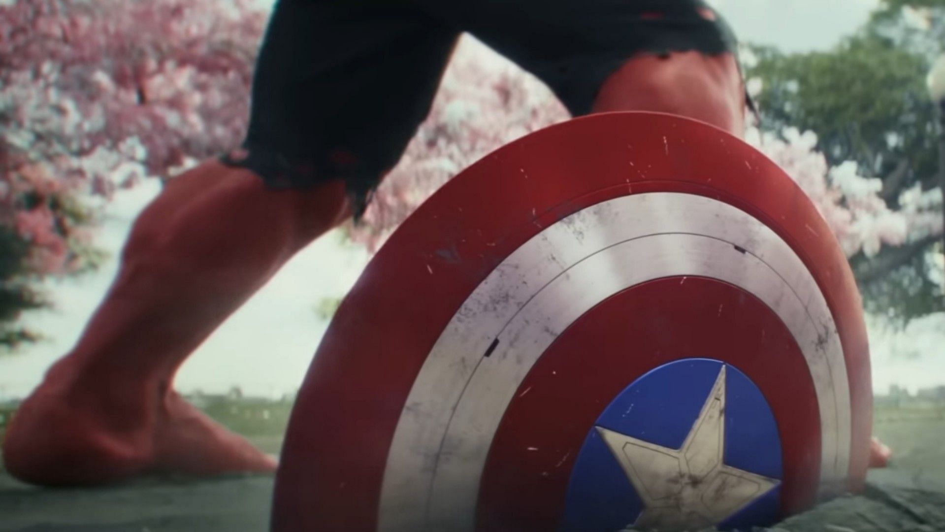 Red Hulk throwing down the Captain America shield (Image via Marvel Studios, Captain America: Brave New World teaser, 01:45)