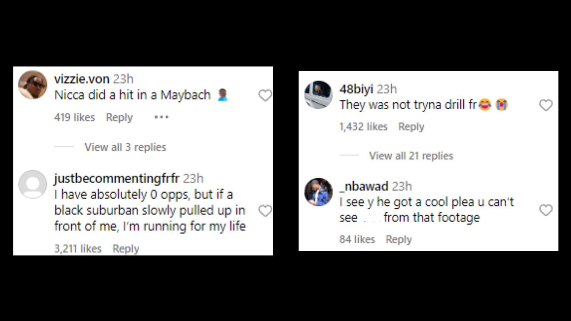 Users react to the video (Image via Instagram/akademiks)