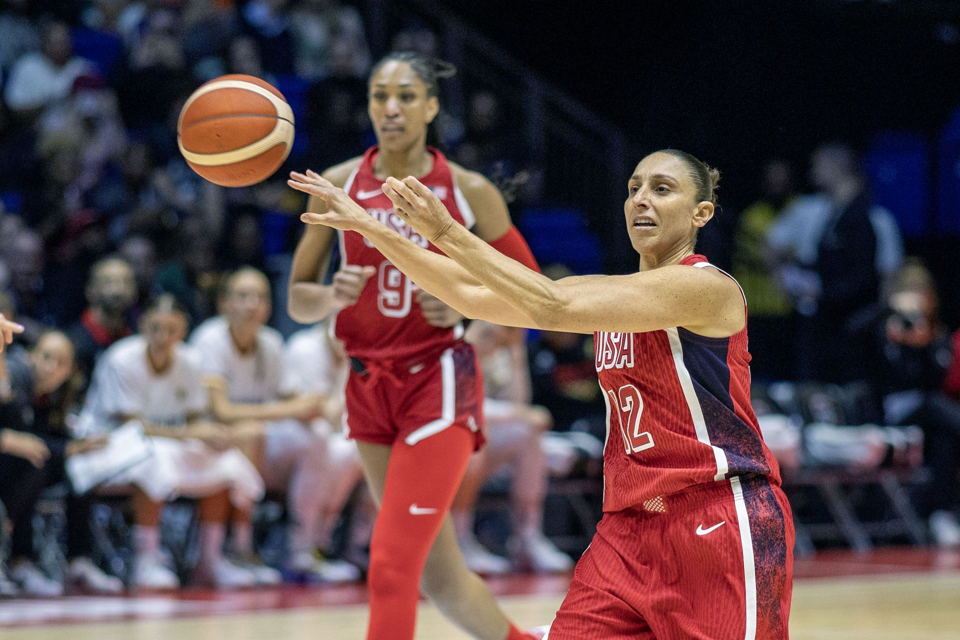 USA V Germany, Women. USA basketball showcase. - Source: Getty