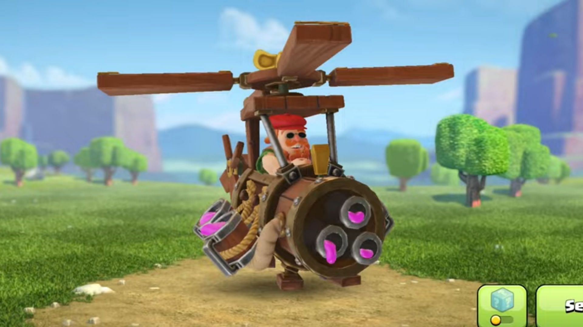 New Battle Copter skin in Coc, Clash of Clans Steampunk Copter skin